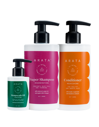 Arata Intensive Hair Fall Control Kit With Onion & Hempocado Oil - Arata
