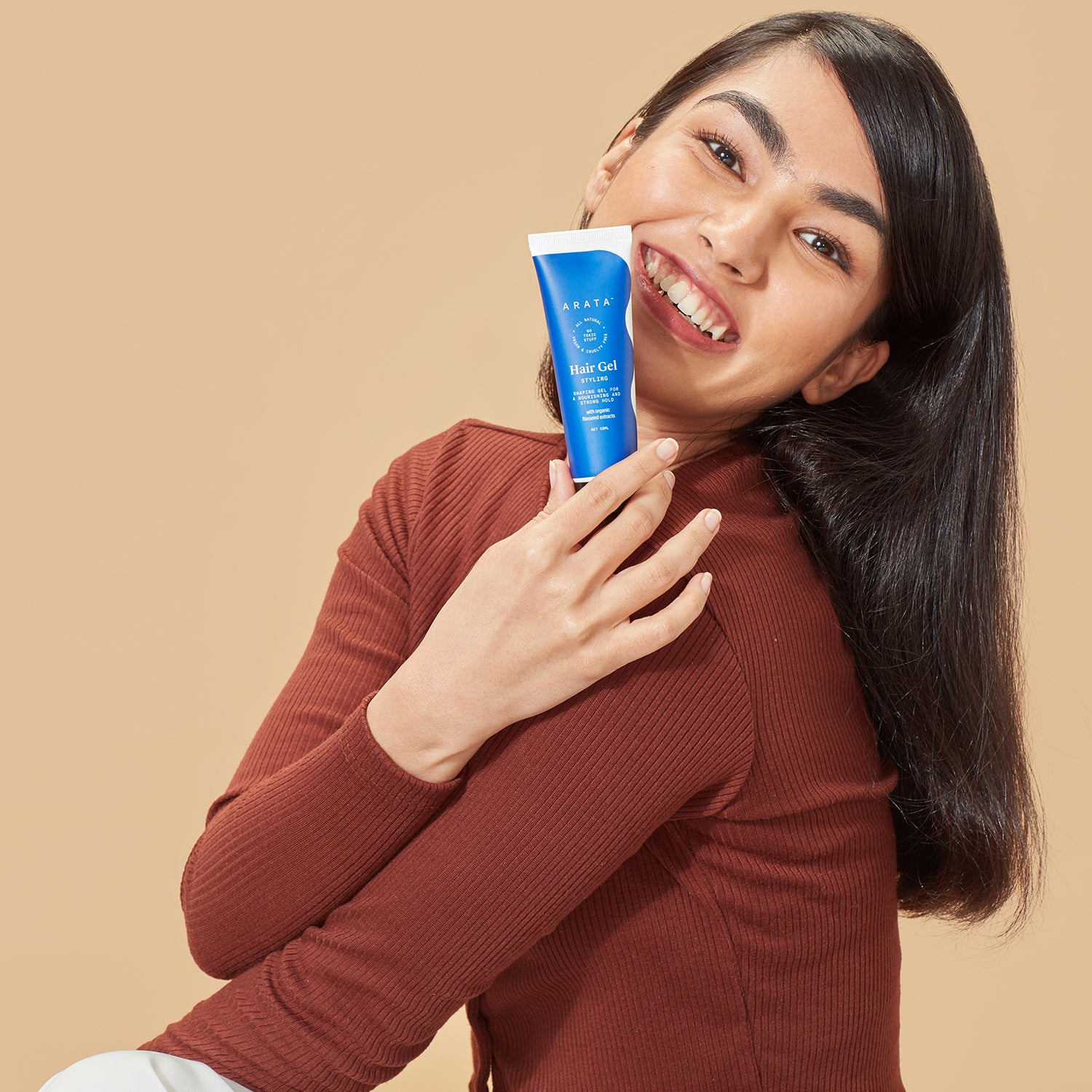 Gel for straight shop hair